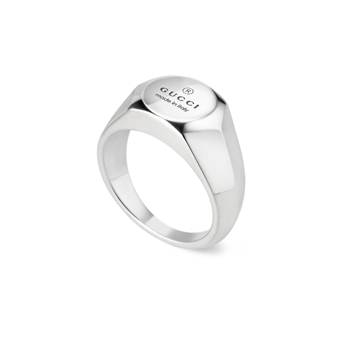 Gucci Trademark Hexagon Silver Ring | Peter Jackson