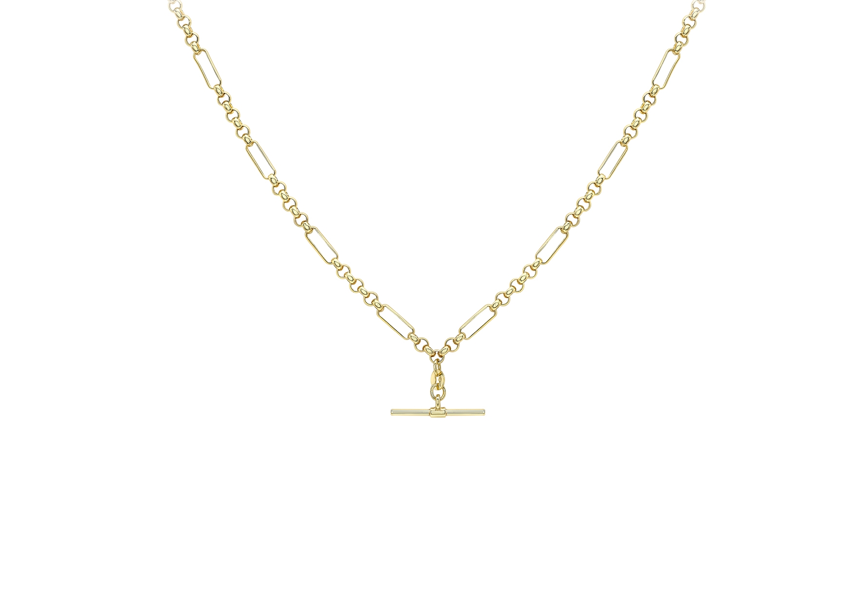 White gold t deals bar necklace