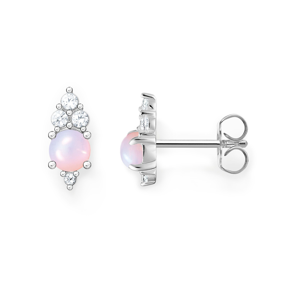 Thomas Sabo - Anello Donna In Argento 925 Con Pietra Opale Rosa Scintillante Design Elegante E Regalo 1007102