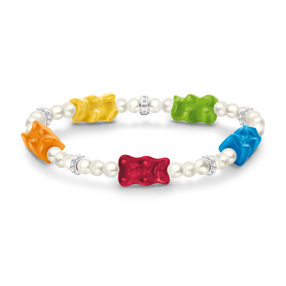 Thomas Sabo x Haribo Gummy Bear Multi Pearl Bracelet | Peter