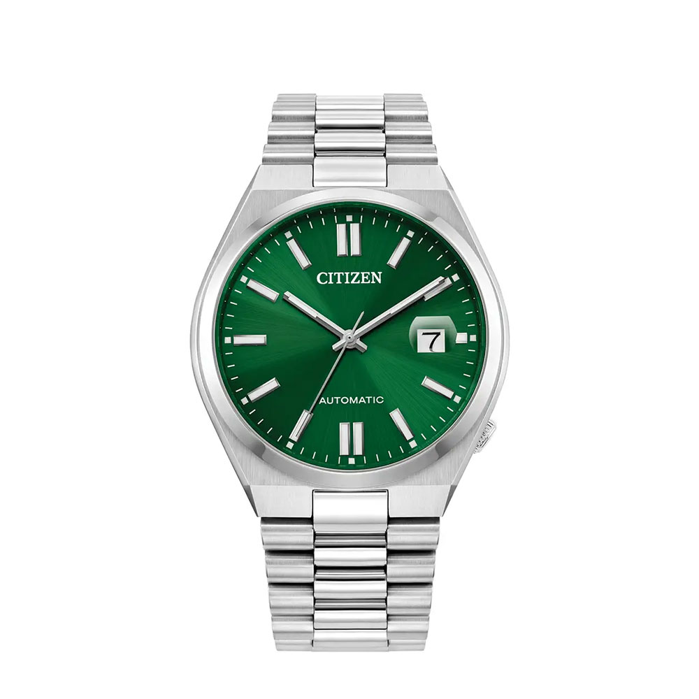 Citizen TSUYOSA 40mm Green Steel Automatic Bracelet Watch