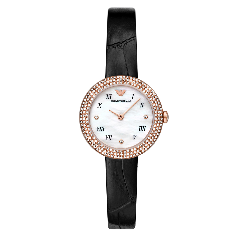 Emporio Armani Rosa Ladies Leather Strap Watch | AR11356 | Peter Jackson