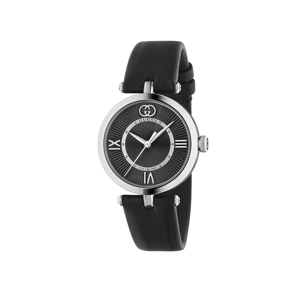 Gucci Model 2000 30mm Black Quartz Leather Strap Watch |Peter Jackson