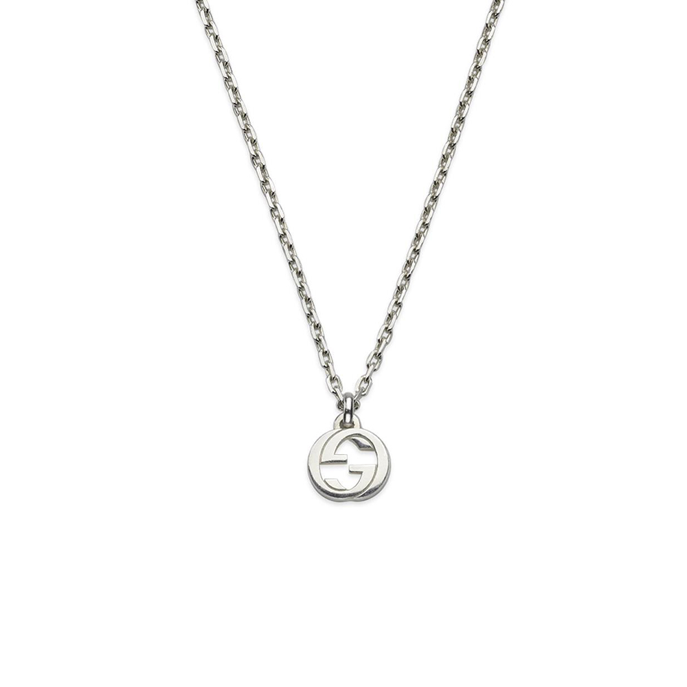 Gucci Interlocking G Silver Chain Necklace 45-50cm | Peter Jackson