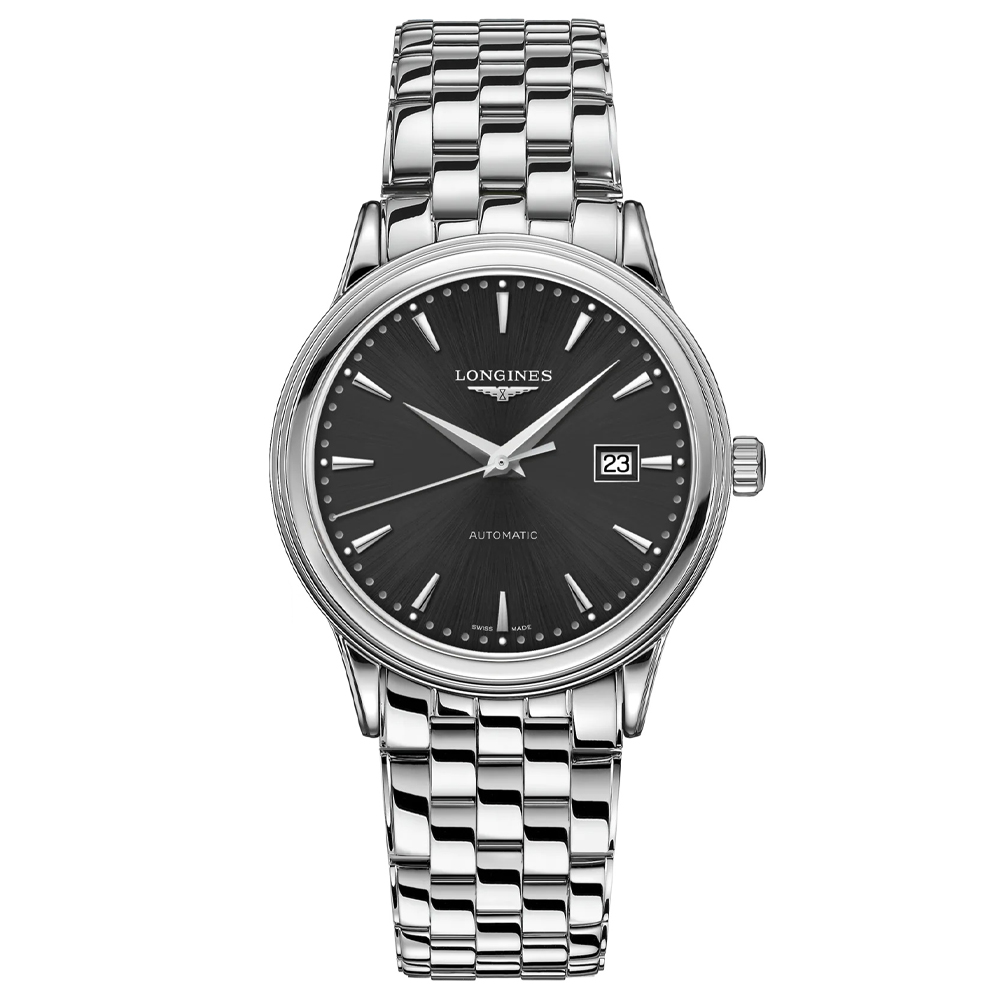 Longines Flagship Black Automatic Men s Bracelet Watch Peter