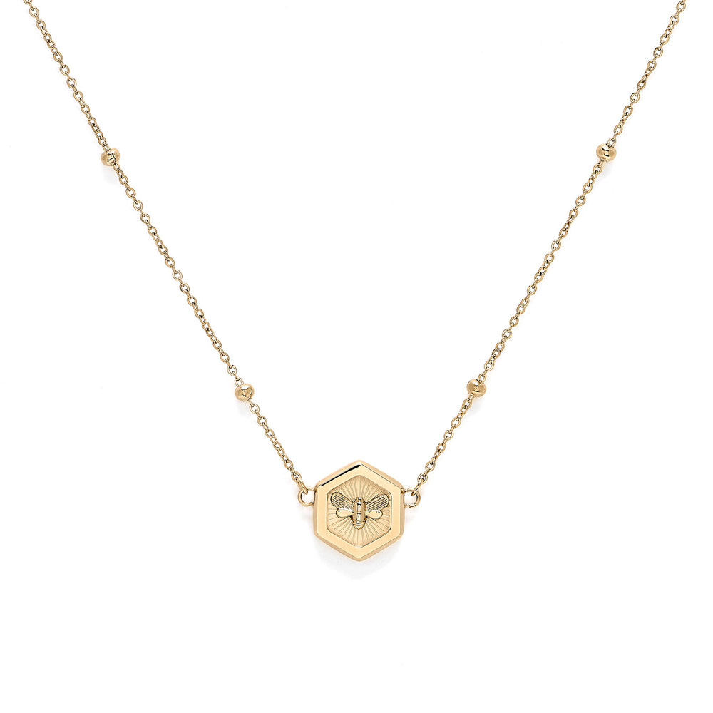 Olivia Burton Minima Bee Gold Pendant Necklace Peter Jackson