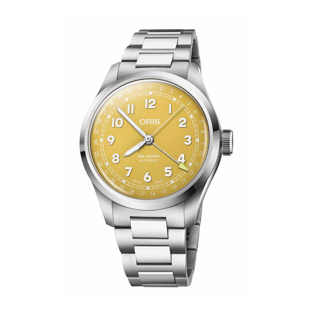 Oris Big Crown Pointer Date 40mm Yellow Bracelet Watch|Peter Jackson