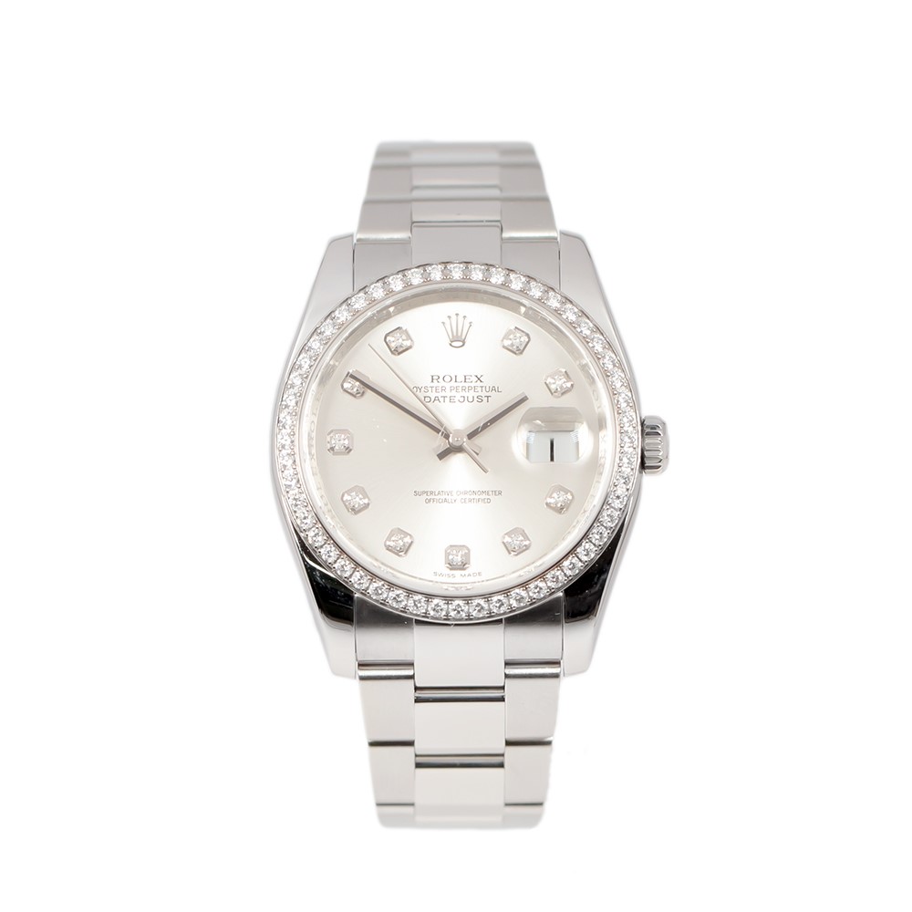 Rolex Datejust 36 116244 Silver Dial Watch Peter Jackson