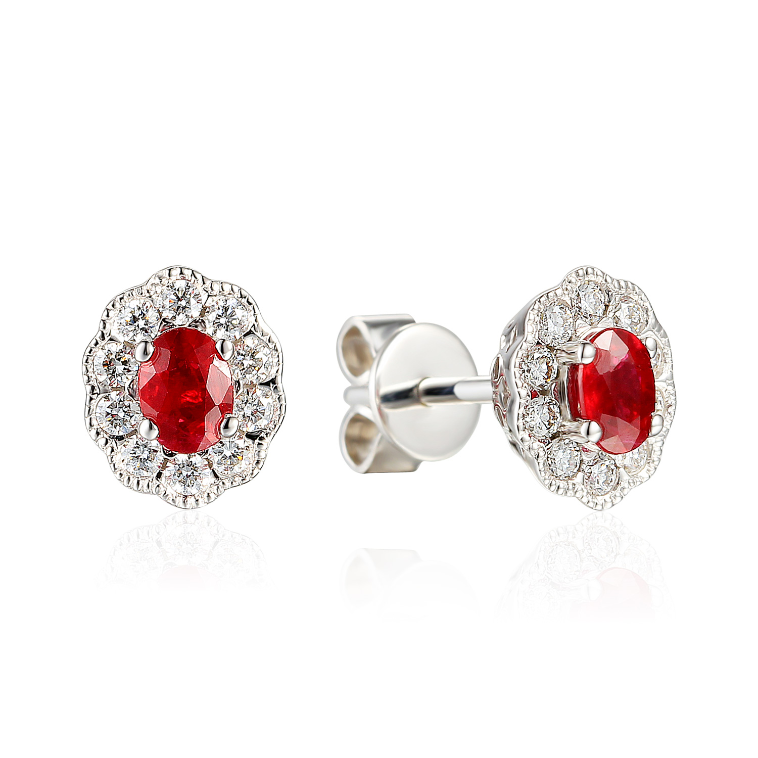 Ruby Earrings | Temple and Grace UK