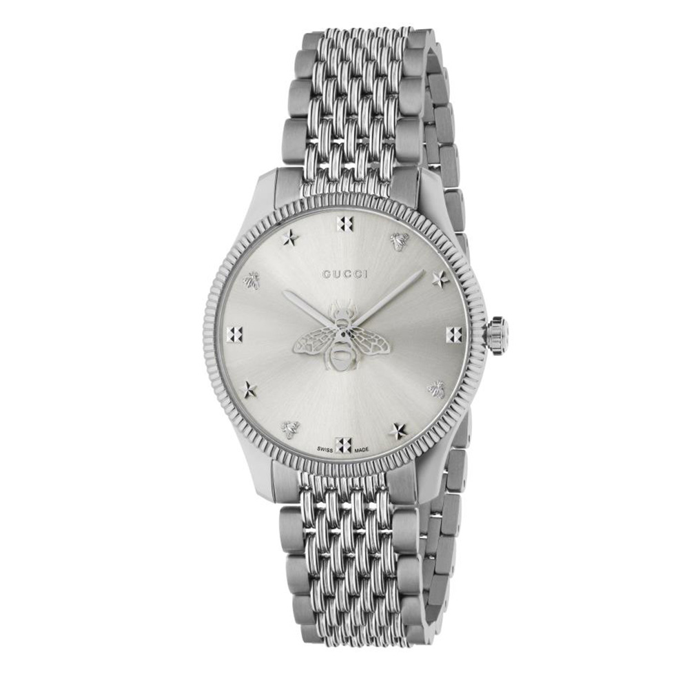 新品 グッチ G-TIMELESS クォーツ シルバー YA1264153腕時計 楽天市場】グッチ GUCCI レディース 時計 G-TIMELESS Gタイムレス