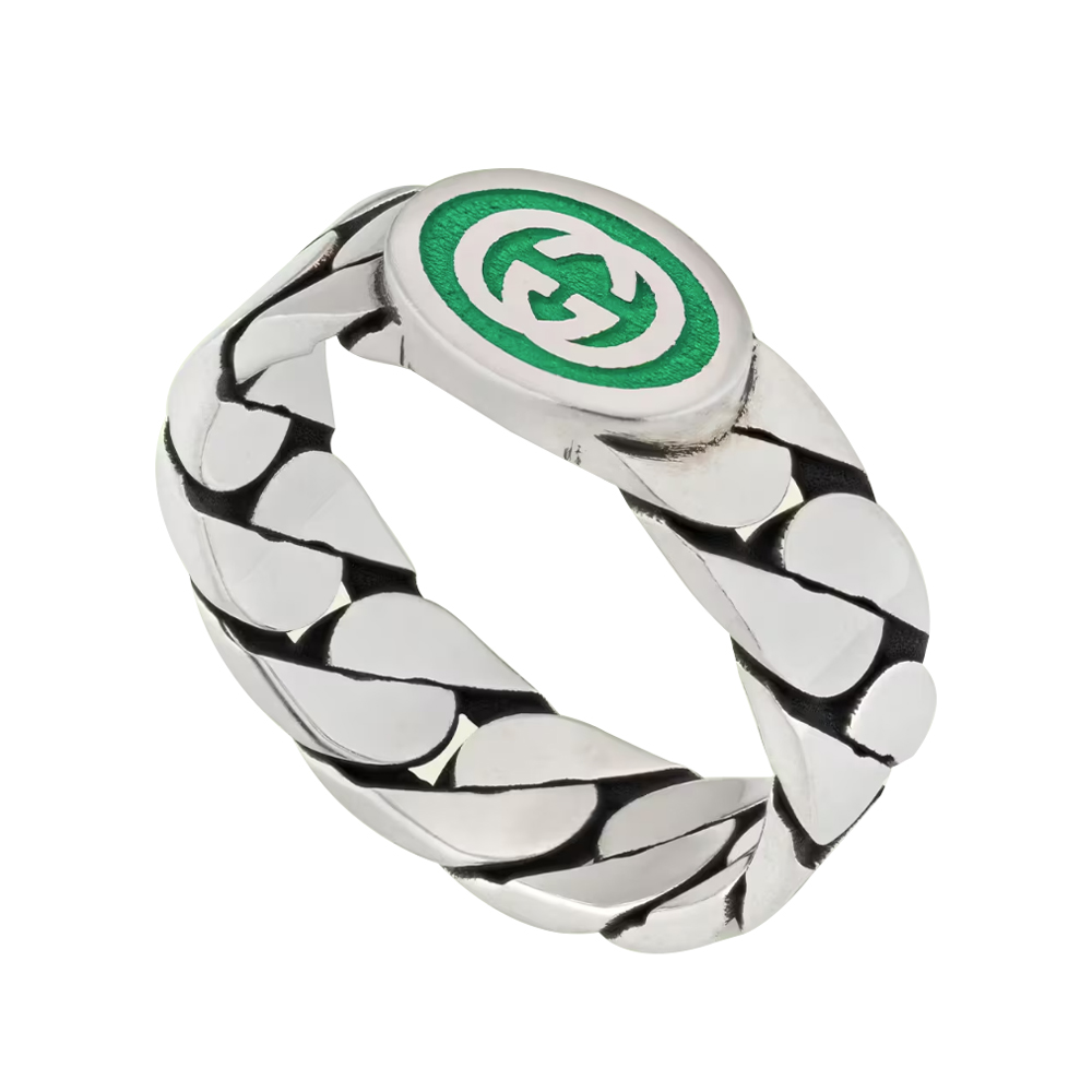 Gucci - Men - logo-engraved Silver Ring Silver - 16