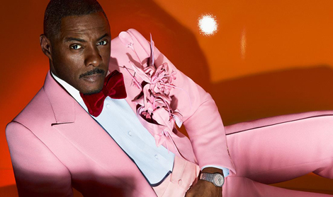 Idris Elba modelling Gucci Mens watch 