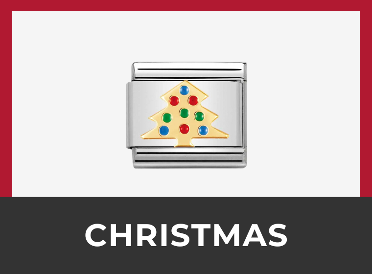 Nomination link charm Christmas Tree Charm