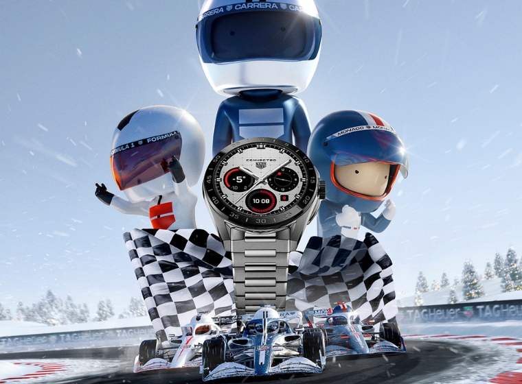 TAG Heuer Golf Connected watch in a festive setting 