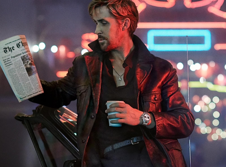 Ryan Gosling wearing a TAG Heuer Watch