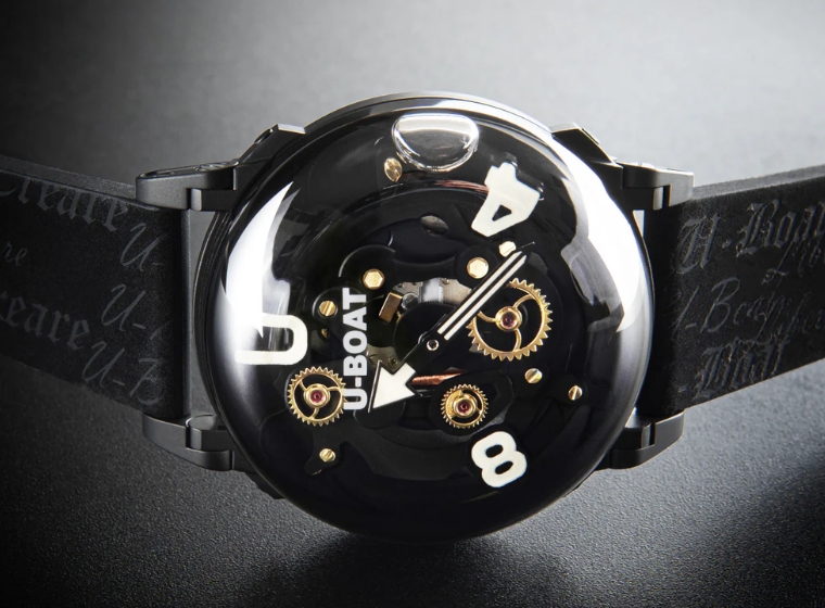 U-Boat White and Black U-65 Watch