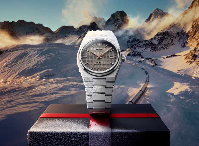 Man wearing Tissot watch 